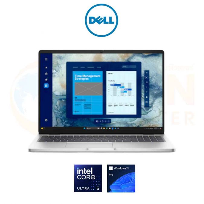 DELL PRO 16 PC16250 SNSPC1625005 NOTEBOOK (โน้ตบุ๊ค) INTEL CORE ULTRA 5 235U / 16GB / 512GB / WIN11PRO / ประกันศูนย์ 3 ปี