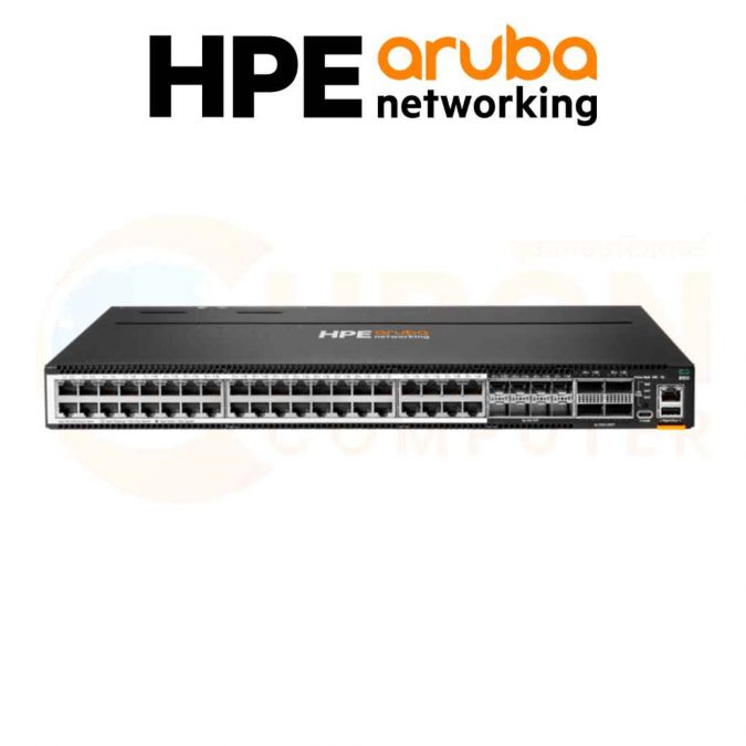SWITCH (สวิตช์) HPE Aruba Networking CX 8100 40x10G Base‑T 8x10G SFP+ 4x40/100G QSFP28 BF 3F 2AC PSU Switch Bdl  (R9W93A)