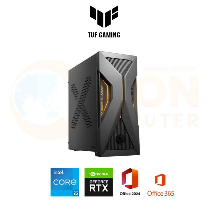 DESKTOP (เดสก์ท็อป) ASUS TUF GAMING T500 T500MV-13420H025WA / INTEL CORE I5-13420H / RTX3050 / 16GB / 512GB / WIN11+OFF+OFF365 / ประกันศูนย์ 3 ปี OSS