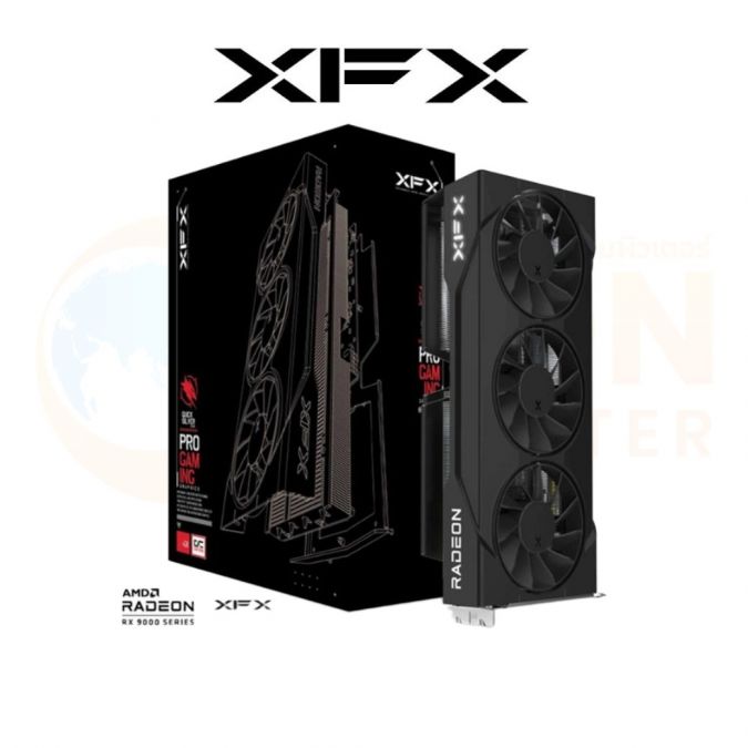 VGA การ์ดจอ XFX SWIFT AMD RADEON RX 9060 XT OC TRIPLE FAN GAMING EDITION 16GB GDDR6 