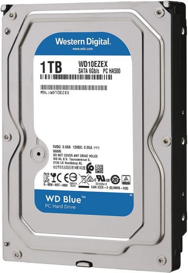 WD BLUE 1TB 7200RPM HDD SATA3 (WD10EZEX)