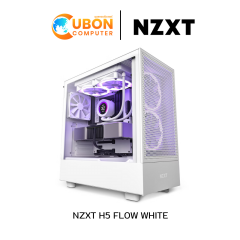 CASE (เคส) NZXT H5 FLOW WHITE