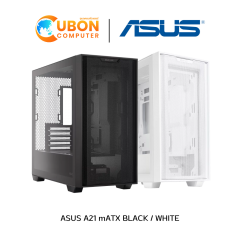 CASE เคส ASUS A21 mATX BLACK / WHITE ประกันศูนย์ 2 ปี