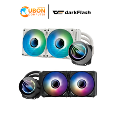 CPU COORLER (ระบบระบายความร้อนด้วยน้ำ) DARKFLASH TWISTER DX240 V2.6 ARGB 240MM FAN (BLACK/WHITE) รับประกัน 3 ปี