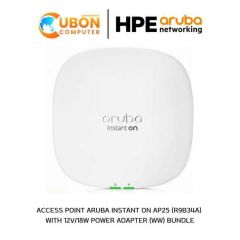 (R9B34A) ARUBA Instant On AP25 with 12V/18W Power Adapter (WW) Bundle