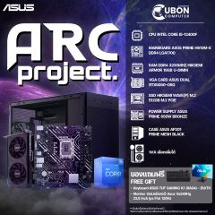 (แถมฟรีจอและคีย์บอร์ดจากASUS)COMSET ARC Project-01 INTEL CORE I5-12400F / 16GB / 512GB / RTX5050-OC-8GB / 650W