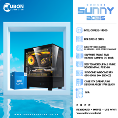 COMSET SUNNY 04 คอมประกอบ CPU INTEL CORE i5-14500 / B760-B / 32GB / 500GB / 650W