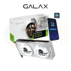 VGA การ์ดจอ GALAX GEFORCE RTX 5060 1-CLICK OC WHITE 8GB GDDR7 (LAUNCH EDTION)