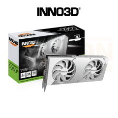 VGA การ์ดจอ INNO3D GEFORCE RTX 5060 TI TWIN X2 OC WHITE 8GB GDDR7 ประกันศูนย์ 3 ปี