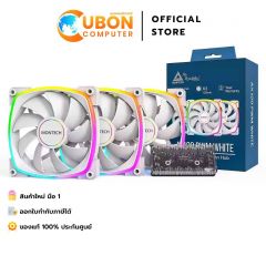 FAN CASE (พัดลมเคส) MONTECH AX120 PWM FAN WHITE PACK 3 - 3 YEARS