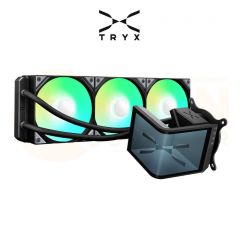 CPU LIQUID COOLER (ระบบระบายความร้อนด้วยน้ำ) TRYX PANORAMA SE ARGB 360 BLACK - 6 YEAR