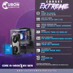 COMSET EXTREME 04 คอมประกอบ CPU INTEL CORE i5-14500 / B760M / RTX5070 / 32GB / 1TB / 750W
