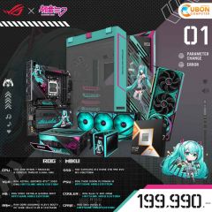 COMSET (คอมเซ็ต) ROG X MIKU / AMD RYZEN 7 9800X3D / RTX5080-OC-16GB / 64GB / 2TB / 1200W