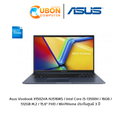 Notebook (โน๊ตบุ๊ค) Asus Vivobook X1502VA-NJ516WS / Intel Core i5-13500H / 16GB / 512GB M.2 / 15.6" FHD / Win11Home ประกันศูนย์ 3 ปี
