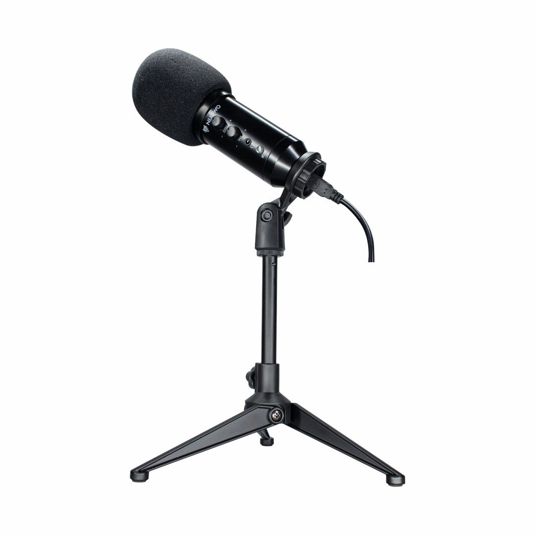 NUBWO CONDENSER MICROPHONE M24 (ไมโครโฟน) 48KHz USB BLACK รับประกัน 1 ปี