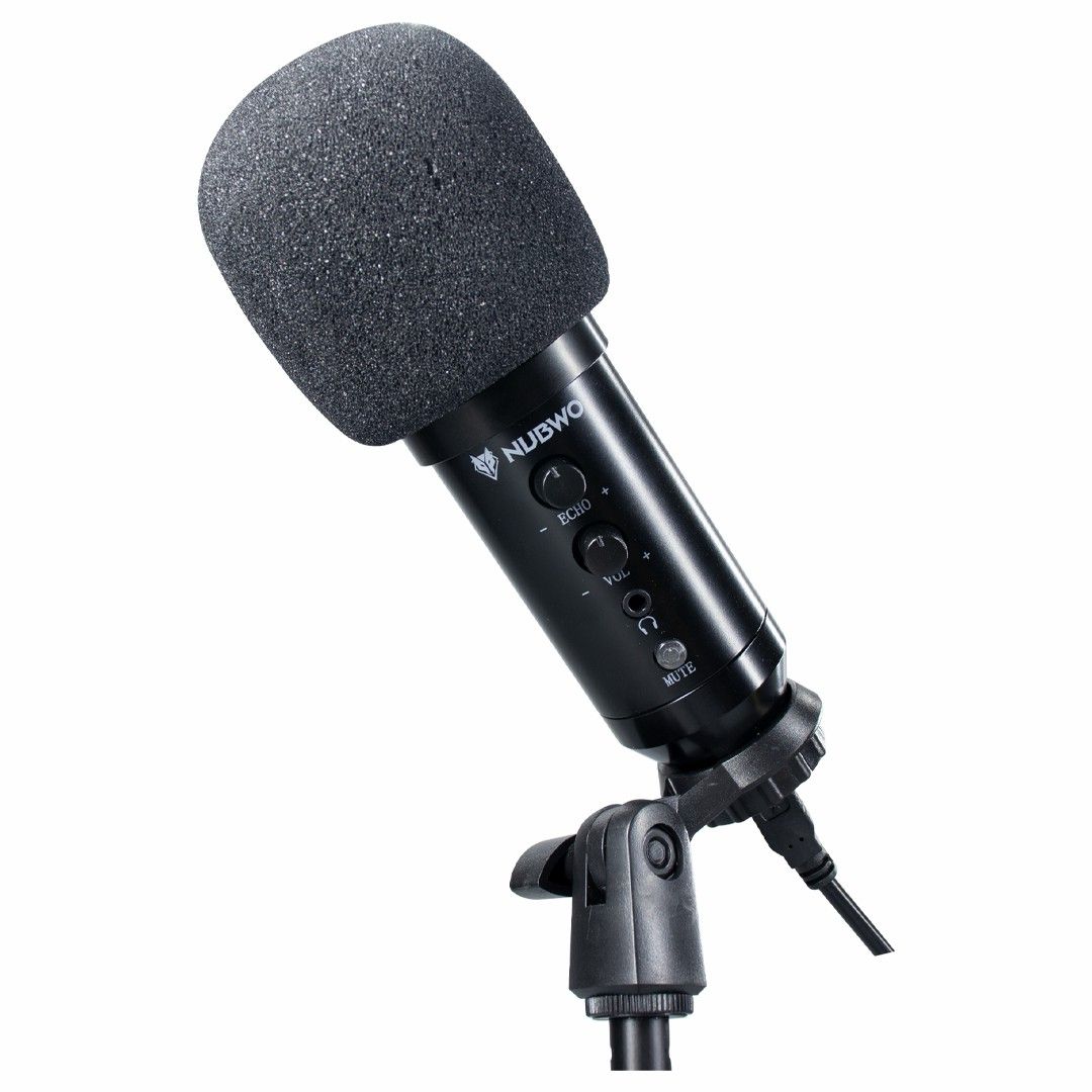 NUBWO CONDENSER MICROPHONE M24 (ไมโครโฟน) 48KHz USB BLACK รับประกัน 1 ปี