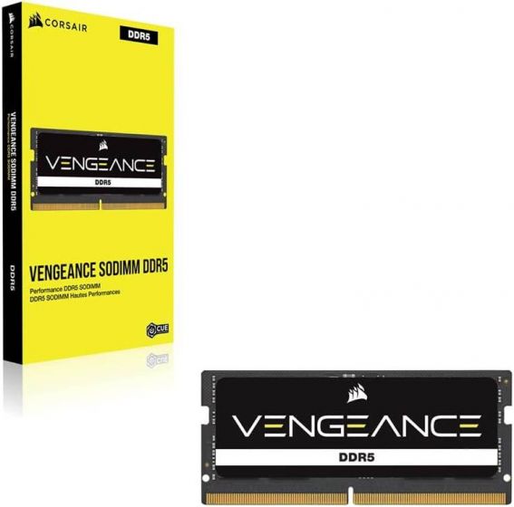 RAM NOTEBOOK CORSAIR VENGEANCE 1x16GB 5600MHZ SODIMM DDR5 : CMSX16GX5M1A5600C48