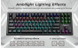 KEYBOARD คีย์บอร์ด AULA F3032 RED SWITCH (BLACK) ประกันศูนย์ 2 ปี