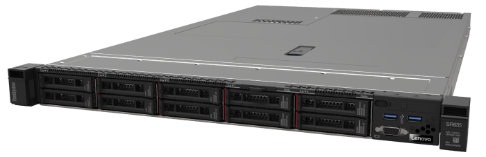 SERVER (เซิร์ฟเวอร์) LENOVO THINK SYSTEM SR635 AMD EPYC 7272 12C 16GB  960GB Entry SATA 6Gb Hot Swap 