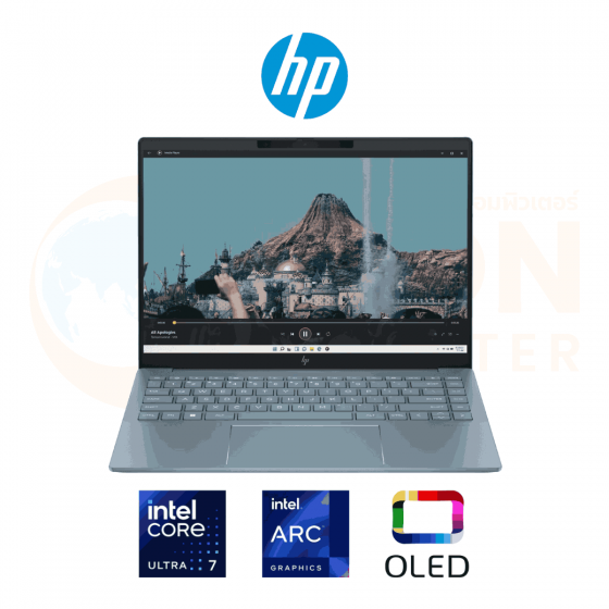 HP PAVILION PLUS 14-EW1107TU NOTEBOOK (โน๊ตบุ๊ค) INTEL CORE ULTRA 7 155H / 32GB / 1TB / WIN11 + OFF + OFF365 / ประกันศูนย์ 2 ปี