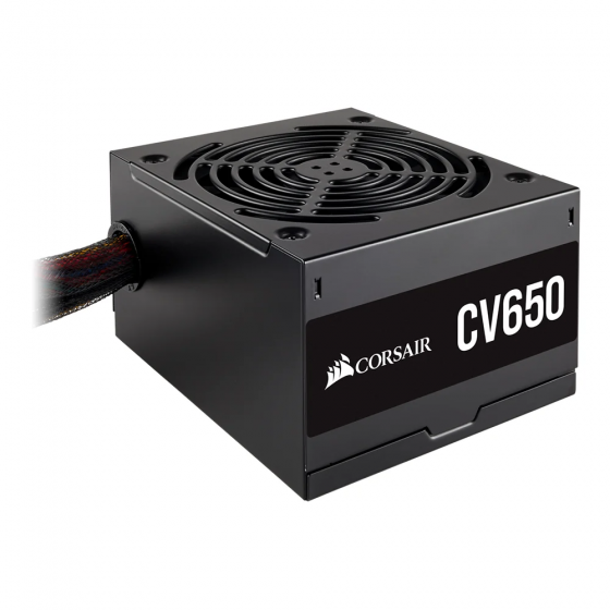 POWER SUPPLY (อุปกรณ์จ่ายไฟ) CORSAIR CV650 - 650W 80 PLUS BRONZE (CP-9020211-NA) รับประกัน 3 ปี