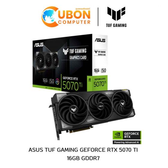 VGA การ์ดจอ ASUS TUF GAMING GEFORCE RTX 5070 TI 16GB GDDR7