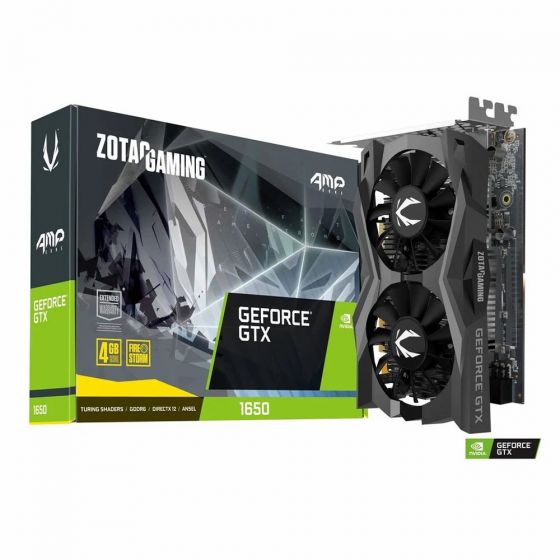 การ์ดจอ VGA ZOTAC GTX1650 AMP CORE 4GB DDR6 128bit - (ZT-T16520J-10L) ประกันศูนย์ 3 ปี