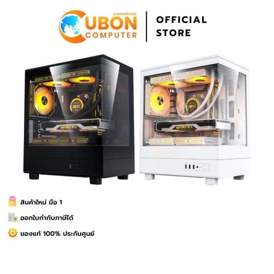 CASE (เคส) DARKFLASH DB330M BLACK/WHITE