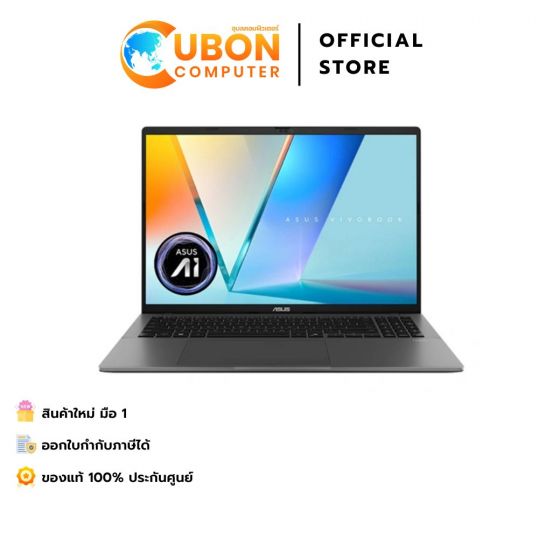 ASUS VIVOBOOK S16 D3607HA-RP788WA NOTEBOOK (โน้ตบุ๊ค) AMD RYZEN 7 260 / 16GB / 512GB / WIN 11 + OFF 2024 + OFF 365 / 3 YEAR