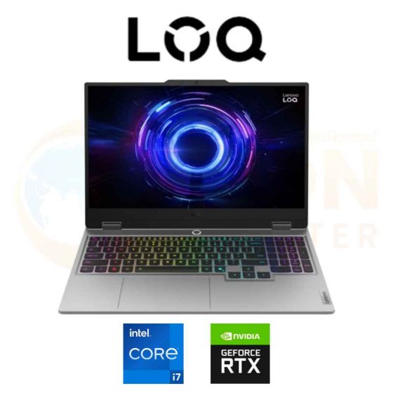 LENOVO LOQ 15IRX 10 83JE00MGTA NOTEBOOK (โน้ตบุ๊ค) INTEL CORE I7-13650HX / RTX 5050 / 16GB / 512 GB / WIN 11 / ประกันศูนย์ 2 ปี