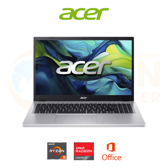ACER ASPIRE GO 15 AG15-41P-R82G NOTEBOOK (โน้ตบุ๊ค) AMD RYZEN 5 7535HS / 16GB / 512GB / WIN 11+OFF / ประกันศูนย์ 2 ปี