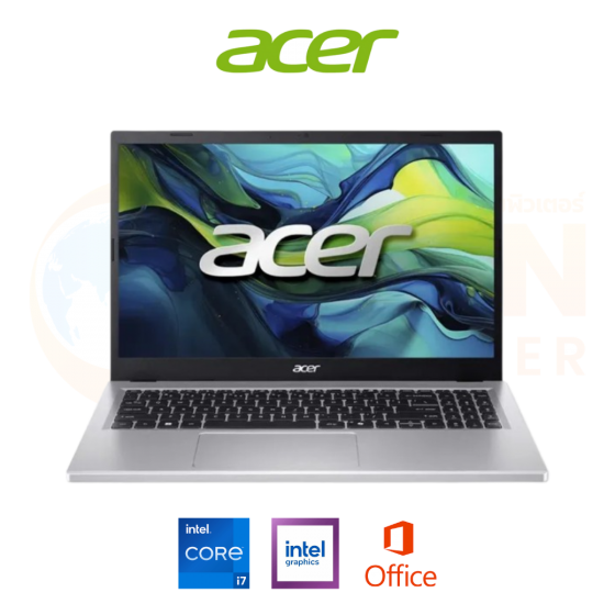 ACER ASPIRE GO 15 AG15-71P-71TL NOTEBOOK (โน้ตบุ๊ค) INTEL CORE I7-13620H / 16GB / 512GB / WIN 11+OFF / ประกันศูนย์ 2 ปี