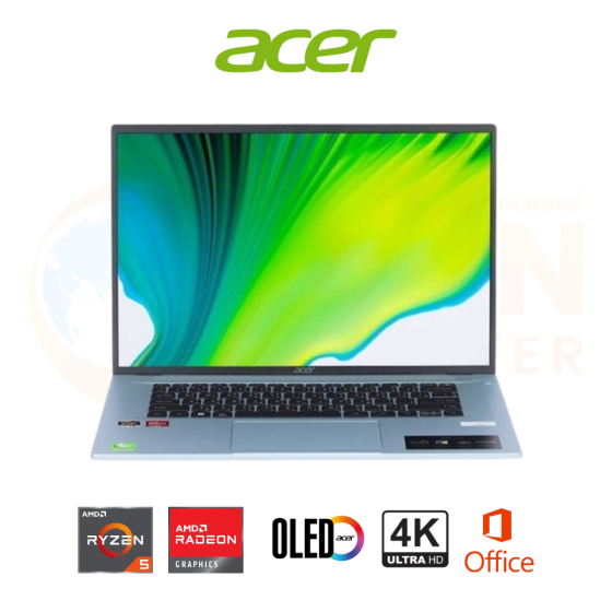 ACER SWIFT EDGE SFE16-42-R394 NOTEBOOK (โน้ตบุ๊ค) AMD RYZEN 5 7535U / 16GB / 1TB / 16" OLED / WIN 11+OFF / ประกันศูนย์ 2 ปี OSS