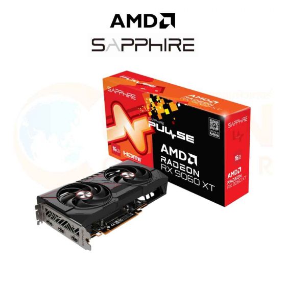 VGA การ์ดจอ SAPPHIRE PULSE AMD RADEON RX 9060 XT GAMING OC 16GB GDDR6 ประกันศูนย์ 3 ปี