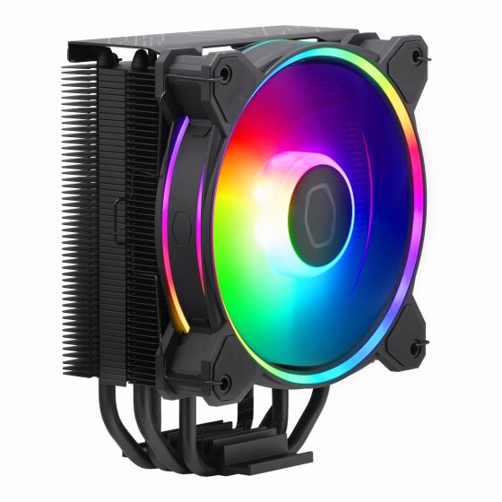 CPU COOLER (ชุดระบายความร้อนซีพียู) COOLER MASTER HYPER 212 HALO ARGB BLACK