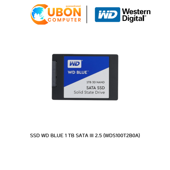 SSD WD BLUE 1 TB SATA III 2.5 (WDS100T2B0A)