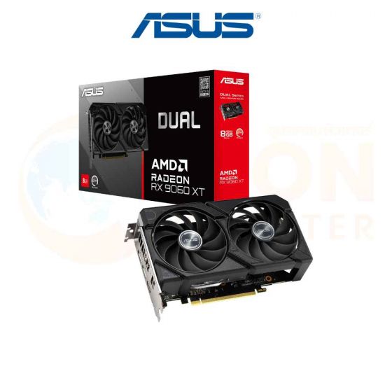 VGA การ์ดจอ ASUS DUAL RADEON RX9060XT 8G GDDR6 ประกันศูนย์ 3 ปี
