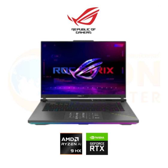 ASUS ROG STRIX G16 G614FR-S5100W NOTEBOOK (โน้ตบุ๊ค) AMD RYZEN 9 9955HX3D / RTX 5070 TI / 32GB / 1TB / WIN11 / ประกันศูนย์ 3 ปี OSS