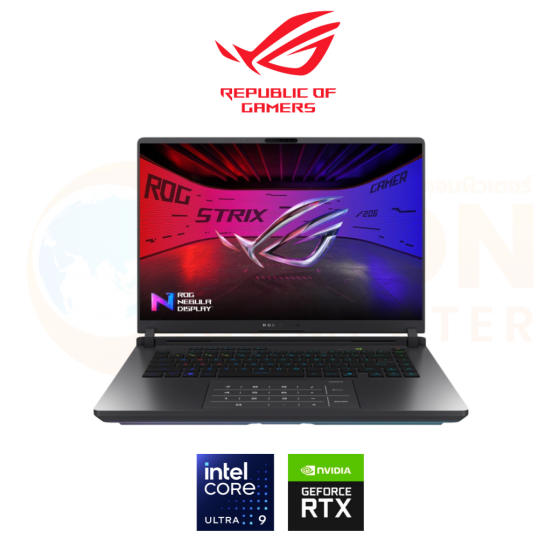 ASUS ROG STRIX G16 G615LP-S5041W NOTEBOOK (โน้ตบุ๊ค) INTEL CORE ULTRA 9 275HX / RTX 5070 / 16GB / 1TB / WIN11 / ประกันศูนย์ 3 ปีOSS