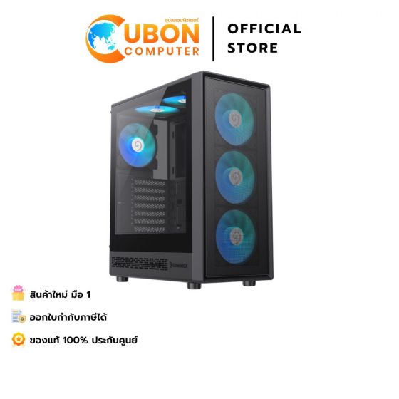 CASE (เคส) GAMEMAX Storm 2 AB BLACK - 1 YEAR