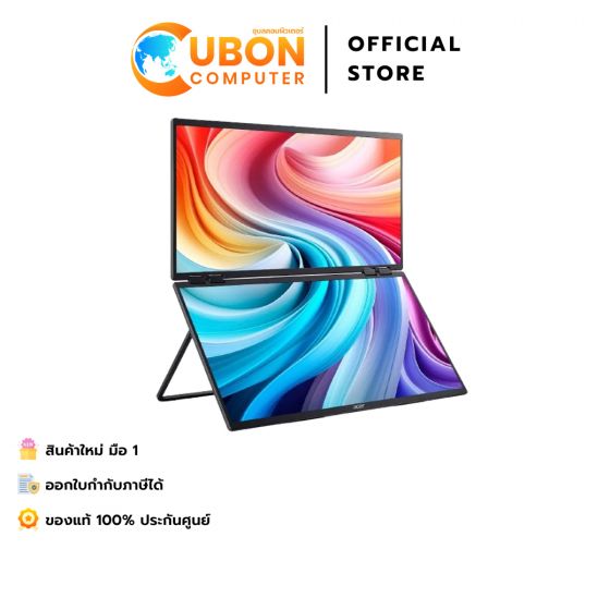 ACER MONITOR PORTABLE (จอมอนิเตอร์) PD243Y Ebmiuux 23.8" IPS FHD 100Hz - 3 YEAR OSS