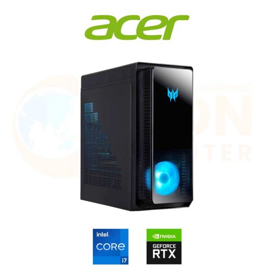 DESKTOP (เดสก์ท็อป) ACER PREDATOR PO3-655-14F32G0TMGi/T002 / INTEL CORE I7-14700F / RTX 4070 / 32GB / 1TB / WIN11 / รับประกัน 3 ปี OSS