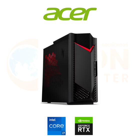 DESKTOP (เดสก์ท็อป) ACER NITRO N50-656-14F32G0TMGi/T003 / INTEL CORE I7-14700F / RTX 3050 / 32GB / 1TB  / Win 11 / รับประกัน 3 ปี OSS