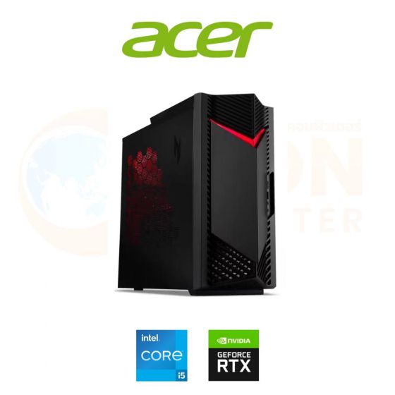 DESKTOP (เดสก์ท็อป) ACER NITRO N50-650-13F16G0TMGi/T00B / INTEL CORE I7-13700F / 16GB  / 512GB / RTX 4060 / WIN 11 / รับประกัน 3 ปี OSS