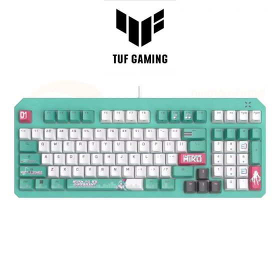KEYBOARD (คีย์บอร์ด) ASUS TUF GAMING K3 GEN II HATSUNE MIKU EDITION EN/TH (RA09) - 2 YEAR