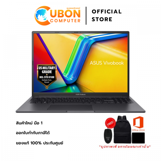 ASUS VIVOBOOK 16X V3605VC-RP515W NOTEBOOK (โน้ตบุ๊ค) INTEL CORE I5-13420H / RTX 3050 / 16GB / 512GB / WIN11 / ประกันศูนย์ 2 ปี OSS