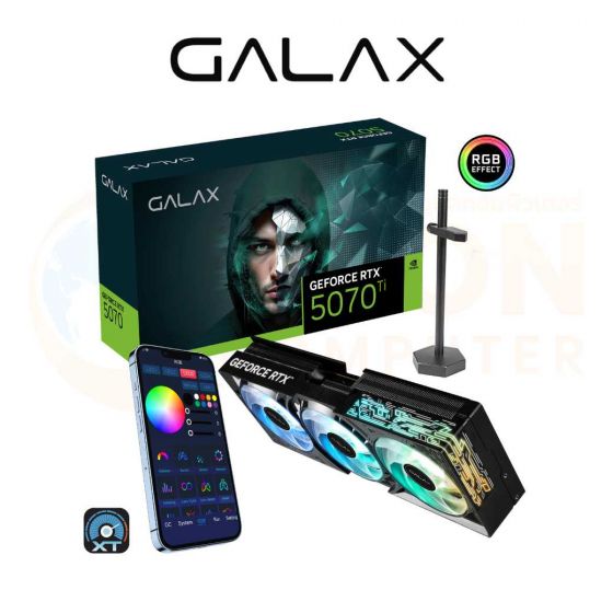 VGA การ์ดจอ GALAX GEFORCE RTX 5070 TI 1-CLICK OC 16GB GDDR7 - 3 YEAR