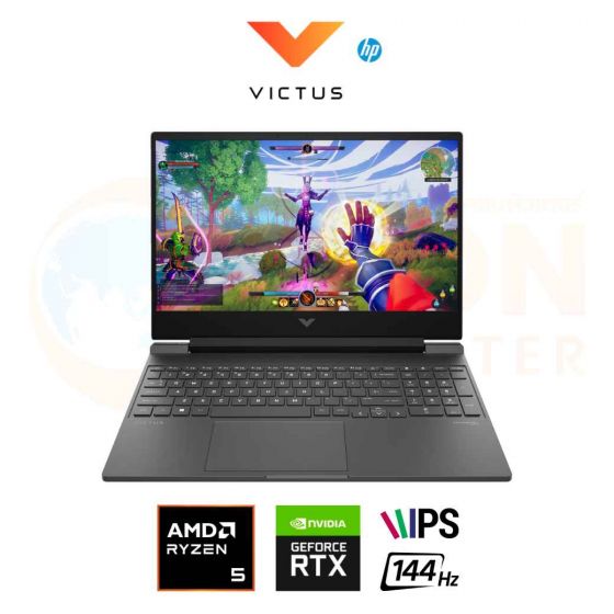 HP VICTUS 15-FB3730AX NOTEBOOK (โน้ตบุ๊ค)  AMD RYZEN 5 8645HS / RTX 4050 / 16GB / 512GB / WIN 11 / ประกันศูนย์ 2 ปี