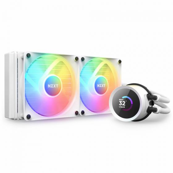 CPU COOLER (ชุดระบายความร้อนซีพียู) NZXT KRAKEN RGB 240 WHITE