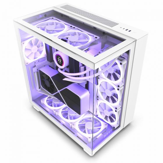 CASE เคส NZXT H9 ELITE WHITE